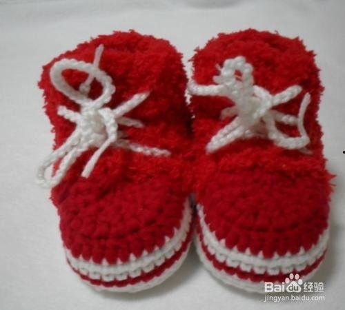 宝宝球鞋的钩法视频